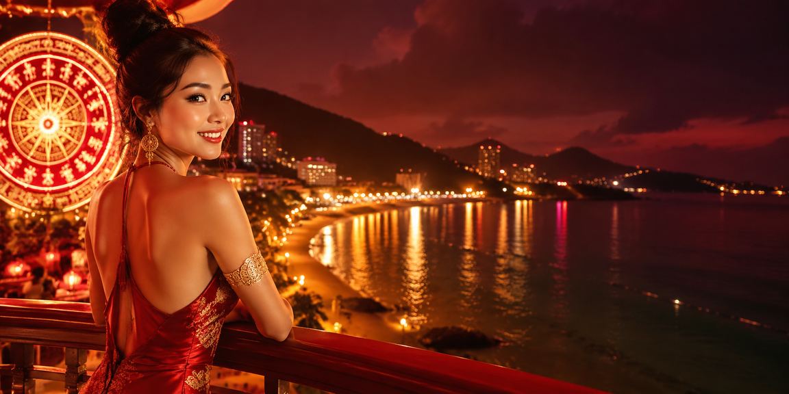 Không gian đặt cược casino tại chợ đêm Côn Đảo sang trọng và huyền bí