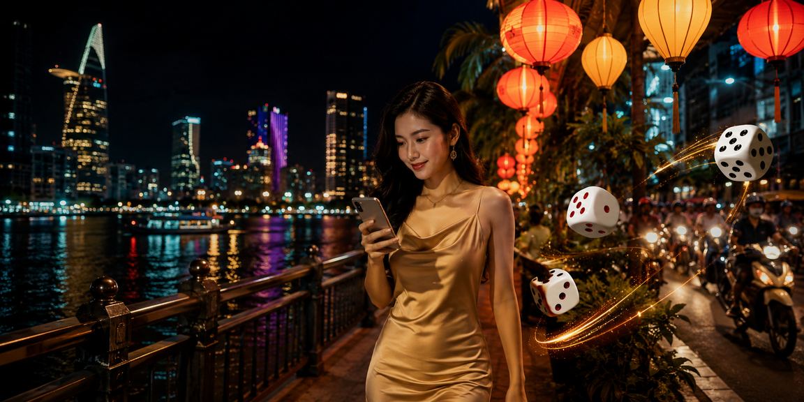 Trò chơi Tài Xỉu với xúc xắc tại chợ đêm TP.HCM đầy màu sắc